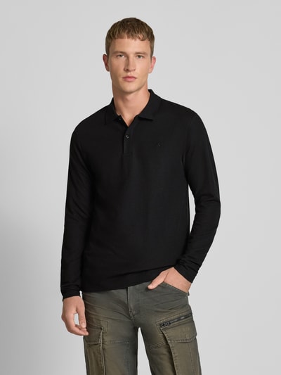 Jack & Jones Regular Fit Poloshirt mit Strukturmuster Modell 'AUSTIN' BLACK 4