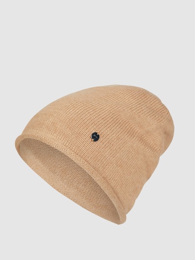 Esprit Beanie van katoen  Beige gemêleerd - 1