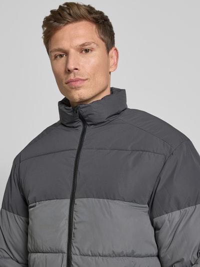 Jack & Jones Gewatteerd jack met opstaande kraag, model 'MAZE' Middengrijs - 3
