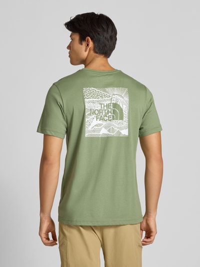 The North Face Regular Fit T-Shirt mit Logo-Print Modell 'Box' Hellgruen 4
