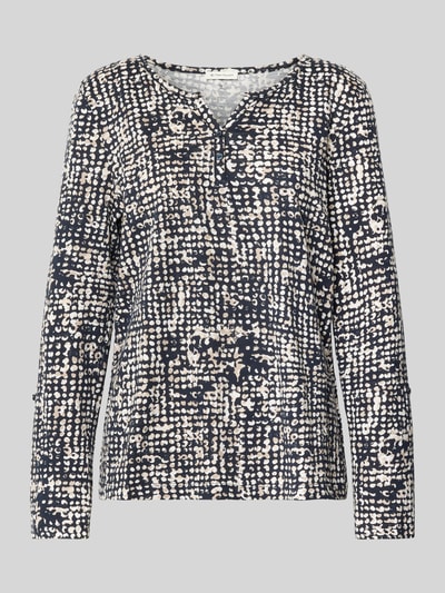 Tom Tailor Regular fit shirt met lange mouwen van puur katoen Marineblauw - 2