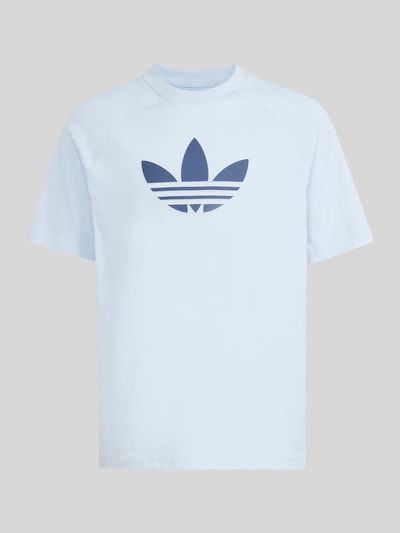 adidas Originals Regular Fit T-Shirt aus reiner Baumwolle Hellblau 2