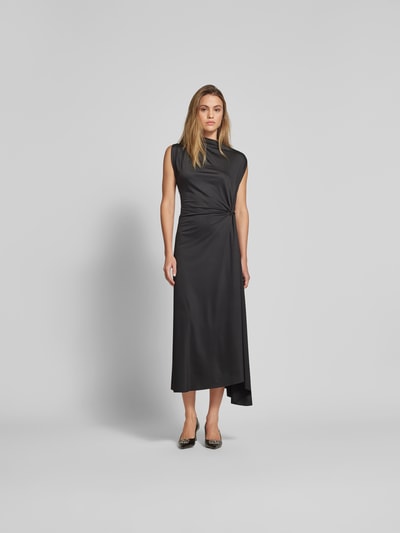 Victoria Beckham Maxikleid in Wickel-Optik Black 4