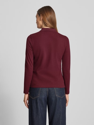 Gant Longsleeve mit Umlegekragen Bordeaux 5