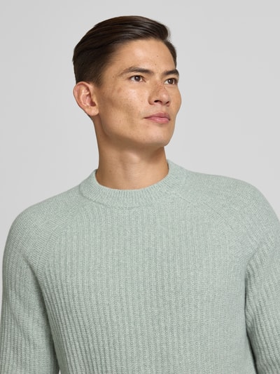 BOSS Orange Regular Fit Pullover aus Woll-Mix  Mint 3