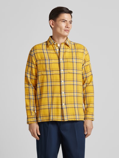 Tommy Hilfiger Koszula casualowa o kroju relaxed fit z czystej bawełny Żółty 4