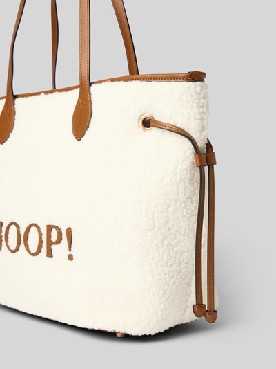 JOOP! Torba shopper z detalem z logo model ‘lanoso’ Écru 3