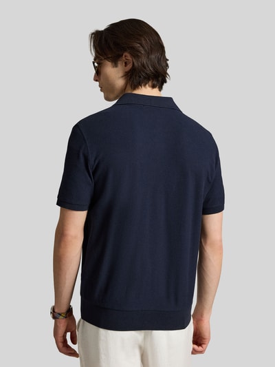 Polo Ralph Lauren Regular Fit Poloshirt mit durchgehender Knopfleiste aus reiner Baumwolle Marine 5