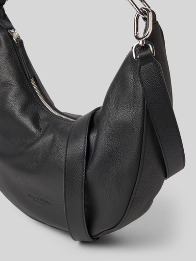 Marc O'Polo Tas van fijn generfd runderleer Zwart - 3