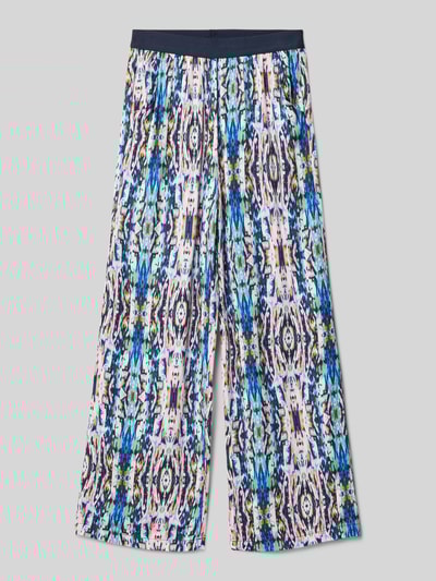 s.Oliver RED LABEL Weite Hose aus satinierter Viskose Lavender 1