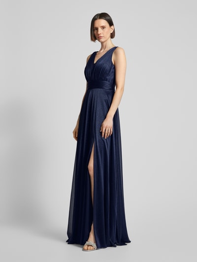 TROYDEN COLLECTION Abendkleid mit Herz-Ausschnitt Marine 1