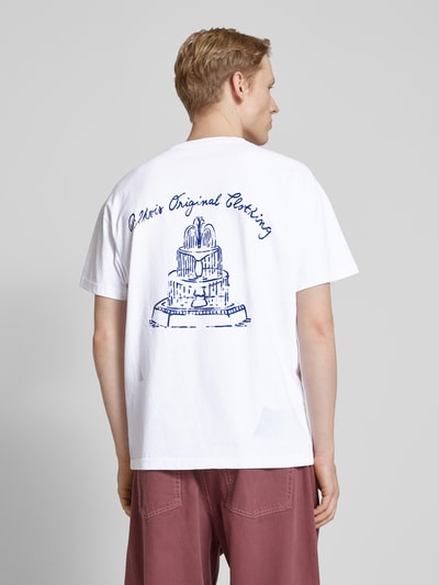 BLKVIS T-shirt met labelstitching, model 'PRIMAVERA' Wit - 5