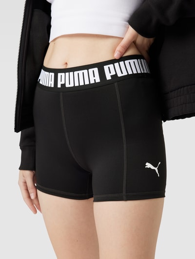 PUMA PERFORMANCE Korte broek met labelprint, model 'Train' Zwart - 3