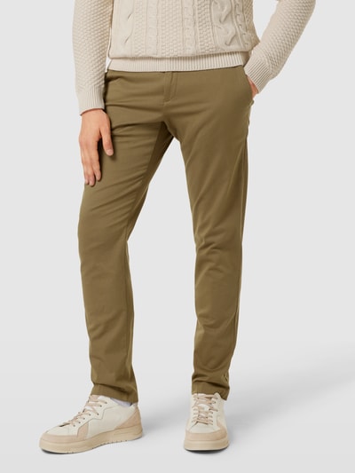 Esprit Collection Chino met steekzakken, model 'TWILL' Roodbruin - 4