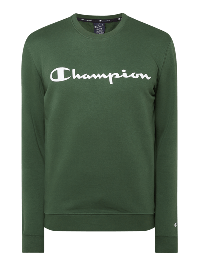 CHAMPION Comfort Fit Sweatshirt mit Logo-Print  Gruen 2