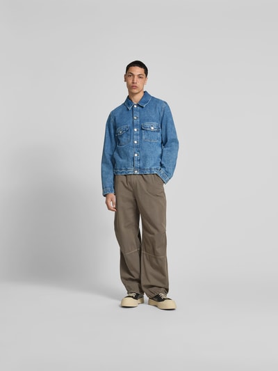 WON HUNDRED Jeansjacke mit Knopfleiste Blau 1