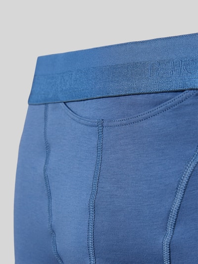 HOM Boxershort met label in band Jeansblauw - 2