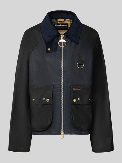 Barbour Regular Fit Wachsjacke aus reiner Baumwolle Modell 'KEARTON' Dunkelblau 2