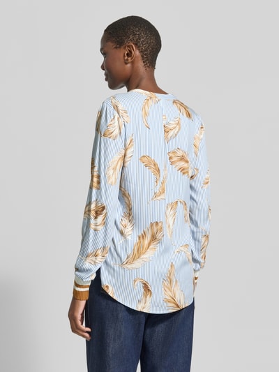 Emily Van den Bergh Regular fit blouse van pure viscose Lichtblauw - 5