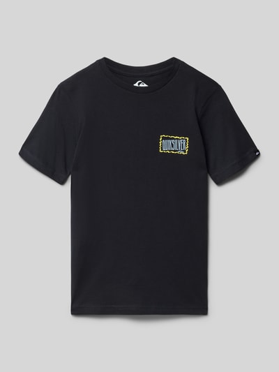 Quiksilver T-Shirt mit Label-Print Modell 'GOTAM FOAM' Black 1