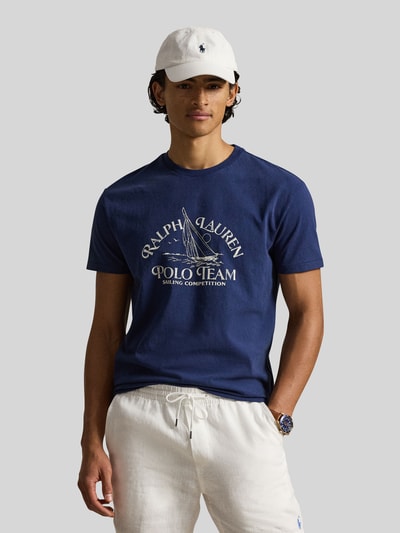 Polo Ralph Lauren Regular Fit T-Shirt aus reiner Baumwolle Marine 4