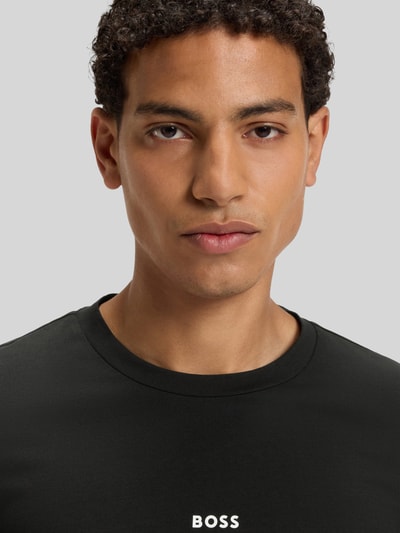 BOSS Orange Regular fit shirt met lange mouwen van katoenmix, model 'CHARK' Zwart - 3