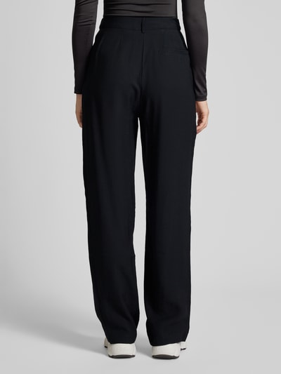 LeGer by Lena Gercke Wide leg stoffen broek met bandplooien, model 'Draco' Zwart - 5