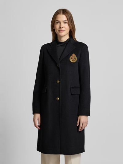 Lauren Ralph Lauren Mantel mit Label-Stitching und Reverskragen Black 4