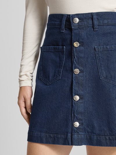 Only Spódnica jeansowa o linii A z czystej bawełny model ‘AMAZING’ Ciemnoniebieski 3