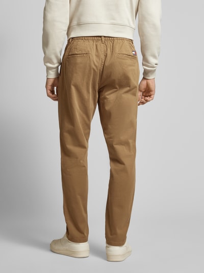 Tommy Jeans Stoffen broek met elastische band Cognac - 5