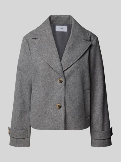 Vila Jack met reverskraag, model 'SOLO' Middengrijs - 2
