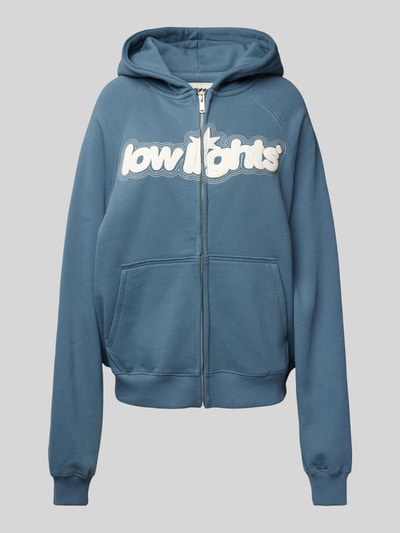 Low Lights Studios Oversized Sweatjacke mit Reißverschluss Modell 'Starlight' Blau 2