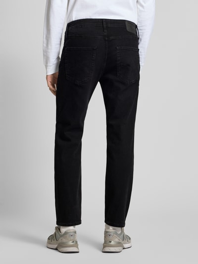 Jack & Jones Straight fit jeans in 5-pocketmodel, model 'CLARK' Zwart - 5