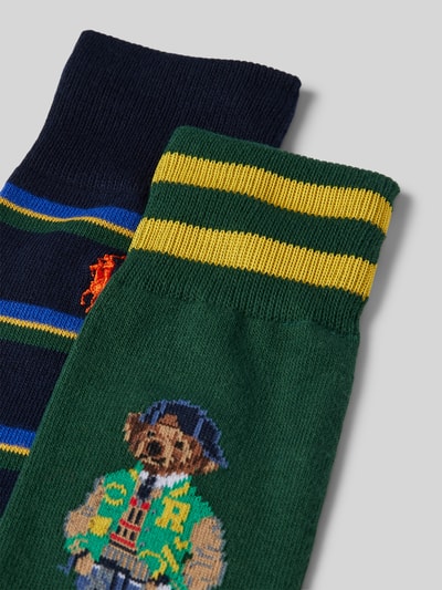 Polo Ralph Lauren Underwear Socken mit Logo-Stitching im 2er-Pack Dunkelgruen 2