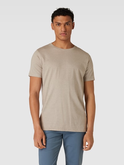 Matinique T-shirt met labeldetail, model 'Jermane' Beige - 4