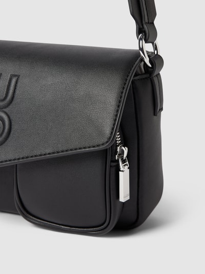 HUGO Schultertasche mit Label-Prägung Modell 'Bel' Black 3