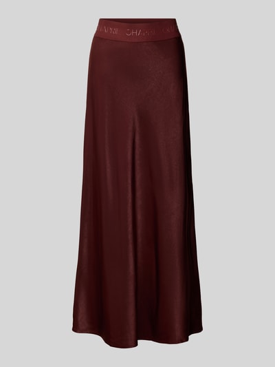 OH APRIL Maxirok van satijn met elastische band, model 'Jaelynn' Bordeaux - 2