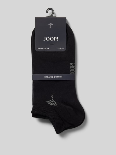 JOOP! Collection Socken mit Label-Print Modell 'Cornflower' Black 3