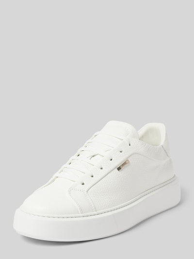 Antony Morato Leren sneakers met labelapplicatie, model 'ARTEM' Wit - 1