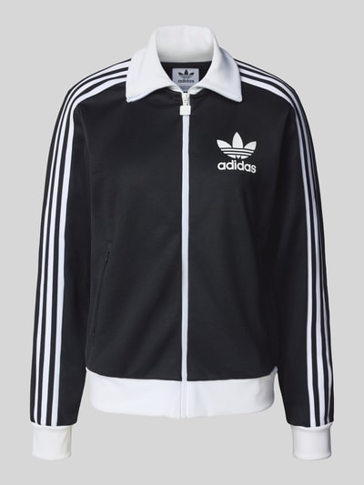 adidas Originals Kurtka treningowa ze stójką i logo Czarny 2