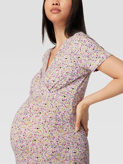 Mamalicious Sukienka ciążowa z kwiatowym wzorem Złamany biały 3