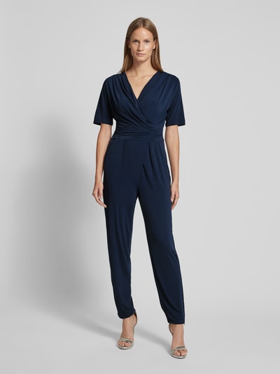 ZABAIONE Jumpsuit in wikkellook Donkerblauw - 4