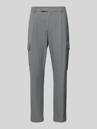 Cinque Slim fit pantalon met cargozakken Lichtgrijs - 2