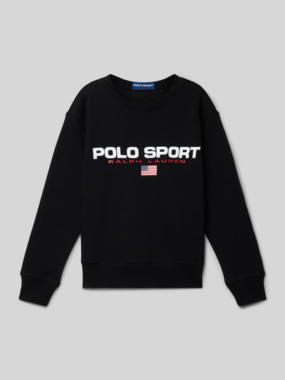 Polo Sport Sweatshirt mit Label-Print Black 1