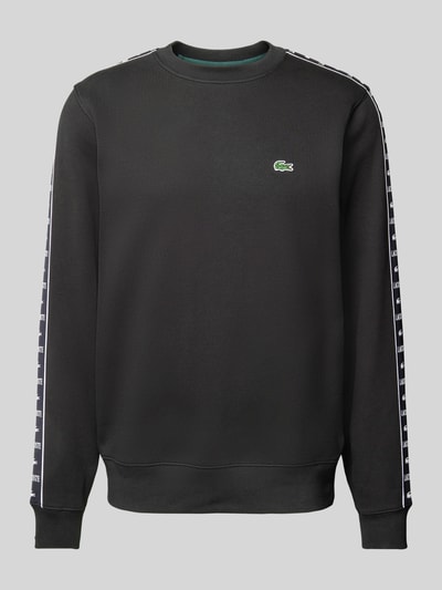 Lacoste Sweatshirt met labelstitching Zwart - 2