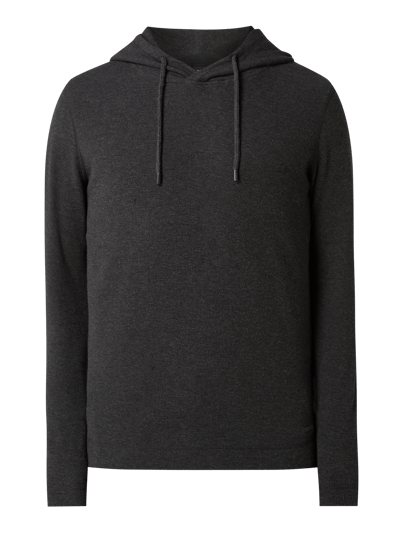 BOSS Orange Bluza z kapturem z bawełny model ‘Thoody’ Czarny 2