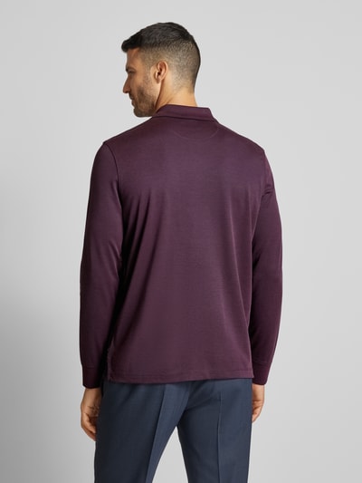 bugatti Poloshirt met borstzak Aubergine - 5