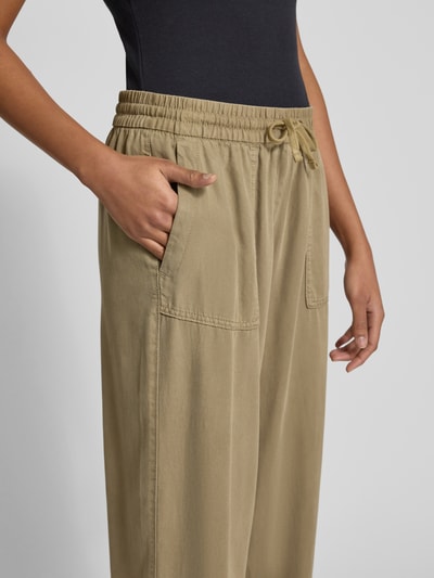 Only Spodnie o luźnym kroju z elastycznym pasem model ‘KENYA’ Khaki 3