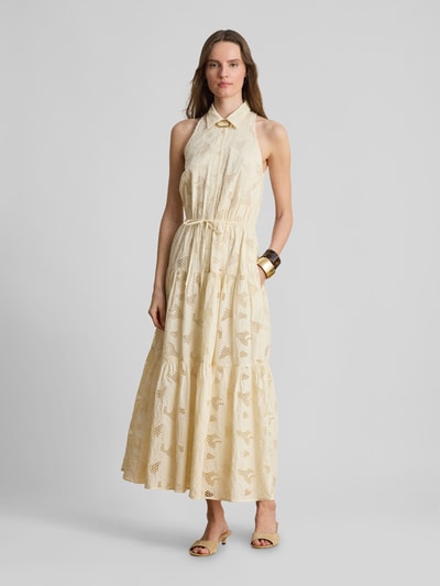 Lauren Ralph Lauren Tailliertes Freizeitkleid aus reiner Baumwolle Sand 4
