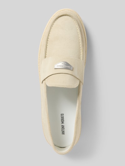 Antony Morato Loafer mit Label-Detail Modell 'REINER' Sand 3